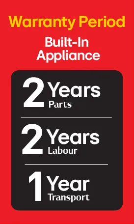 Built-In Appliance Warranty Information