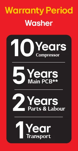 Washing Machine Warranty Information